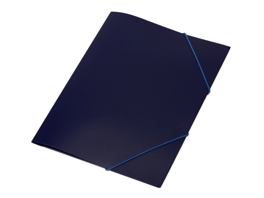 Папка формата А4 на резинке, синий фото 1
