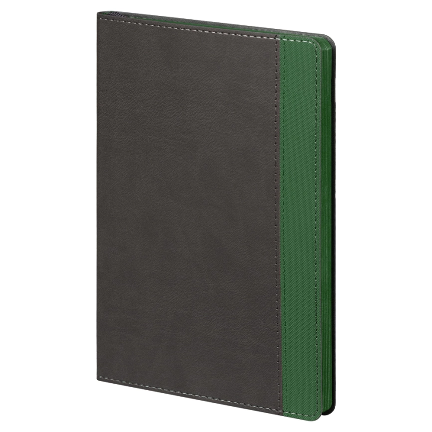 Ежедневник Flexy Viva Latte Daphne Color A5, серый/зеленый, недатированный, в гибкой обложке фото 1