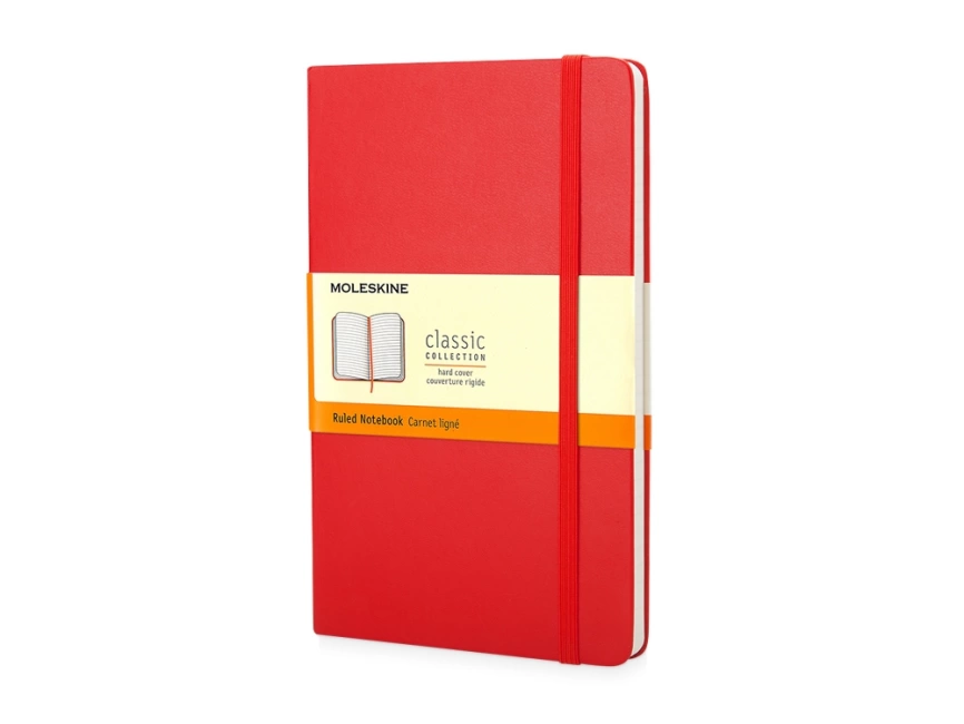 Записная книжка Moleskine Classic (в линейку) в твердой обложке, Pocket (9x14см), красный фото 1