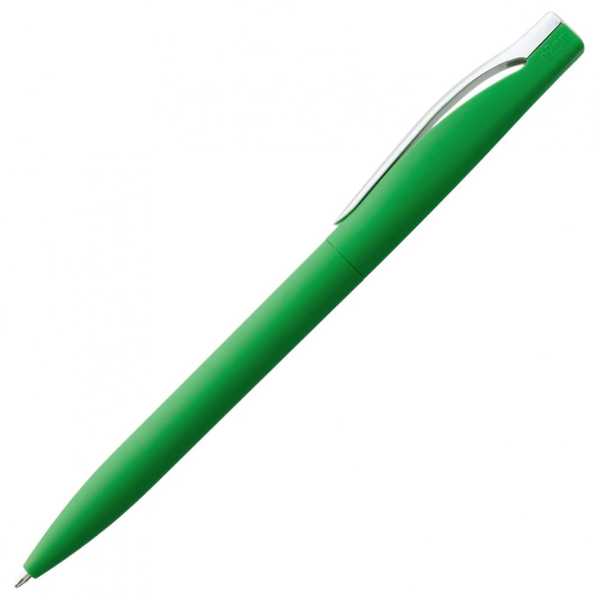 Ручка шариковая Pin Soft Touch, зеленая фото 3
