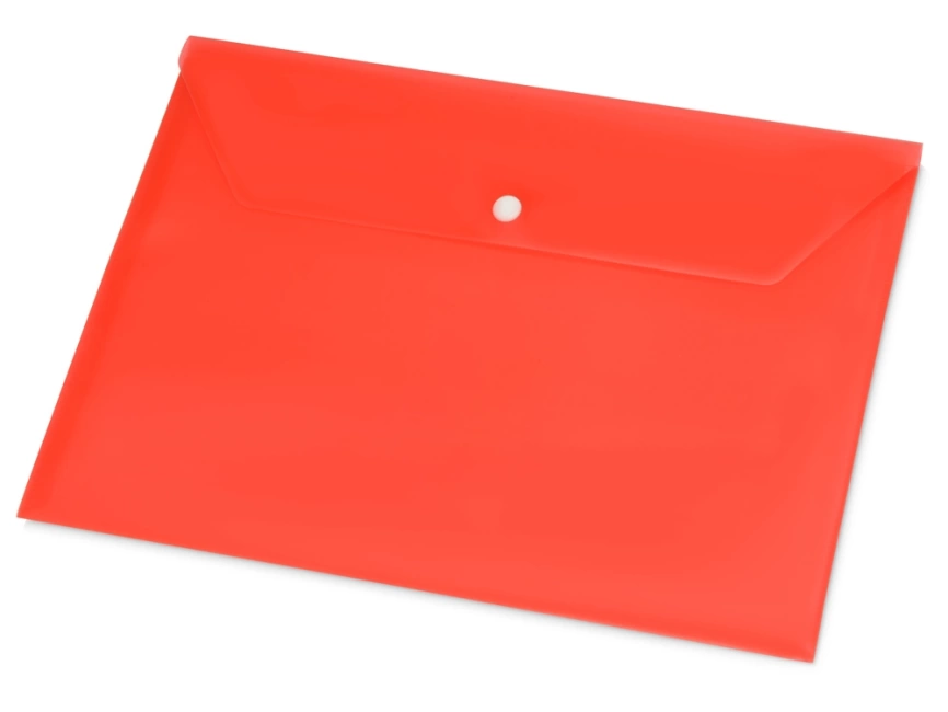 Папка-конверт А4 с кнопкой, красный фото 1