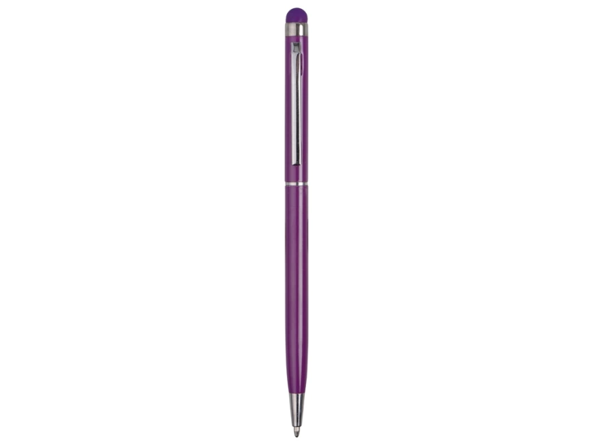 Ручка-стилус металлическая шариковая Jucy, фиолетовый фото 2