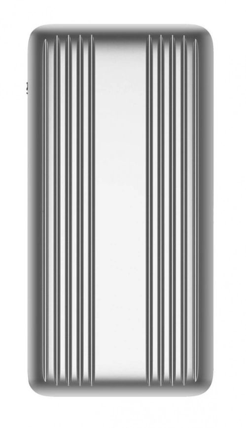 Металлический аккумулятор Hard Ridge, 10000 мАч, серебристый фото 1