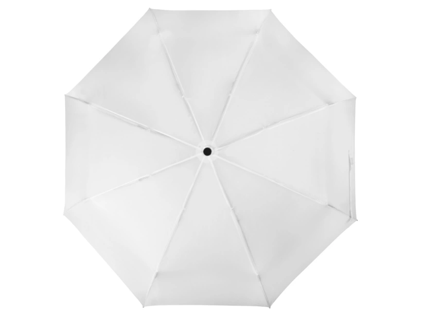 Зонт складной Columbus, механический, 3 сложения, с чехлом, белый фото 5