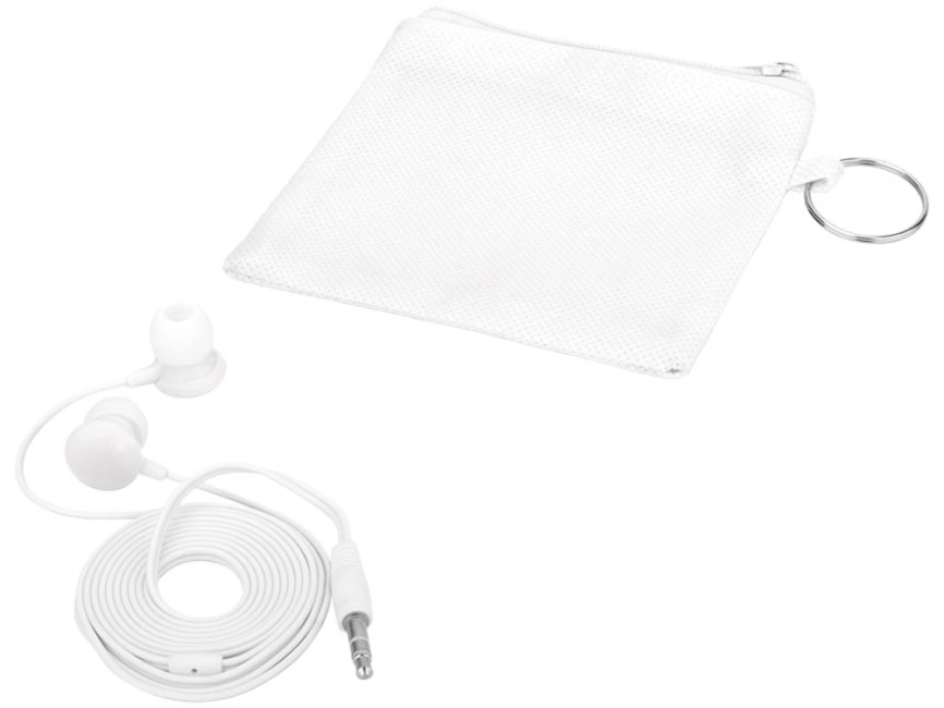 Наушники Star в нетканом чехле, белый фото 4
