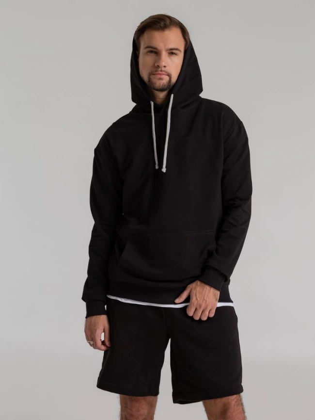 Толстовка с капюшоном Unit Kirenga черная, размер M фото 14