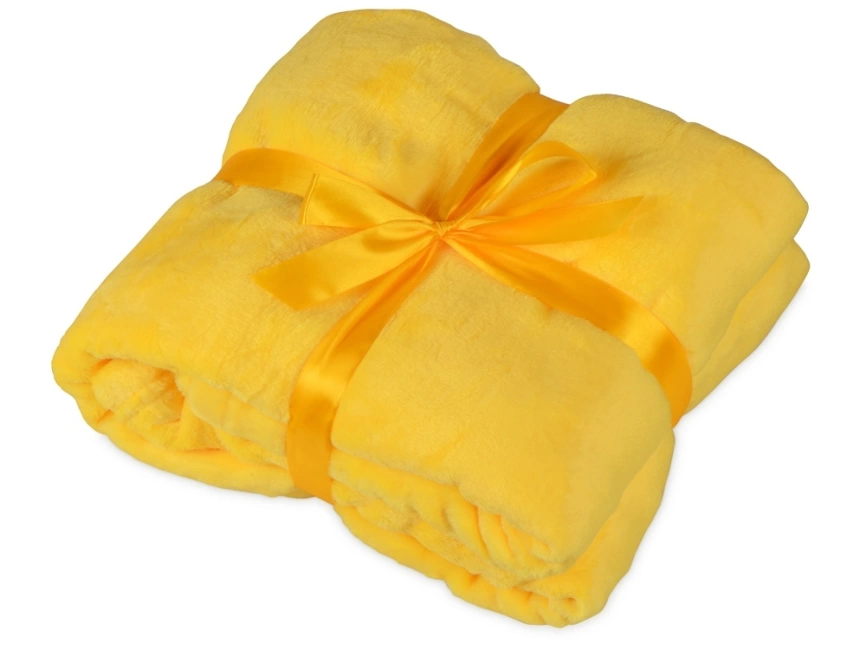 Подарочный набор с пледом, термокружкой и миндалем в шоколадной глазури Tasty hygge, желтый фото 3