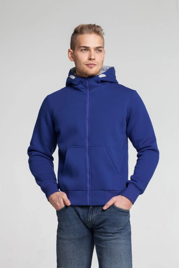 Толстовка Kulonga Heavy Zip синяя, размер 3XL фото 6