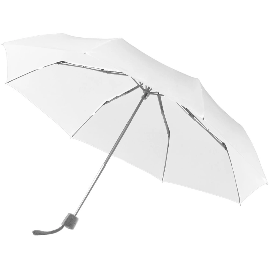 Зонт складной Fiber Alu Light, белый фото 1