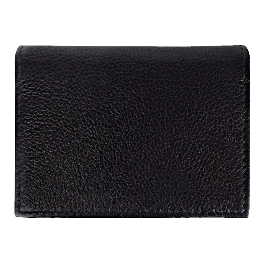Футляр для кредитных карт и визиток из натуральной кожи Leather Land, черный фото 1