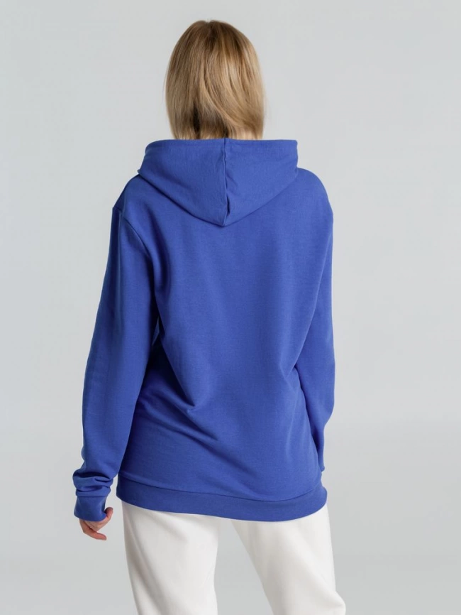Толстовка с капюшоном унисекс Hoodie, ярко-синий меланж, размер L фото 12