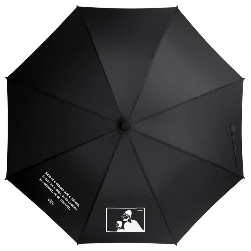 Зонт-трость «Леон», черный фото 1
