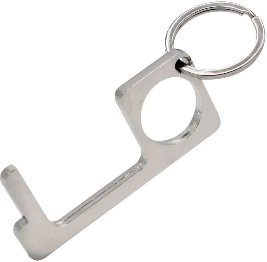 Функциональный брелок Stop Bacteria, серебристый фото 1