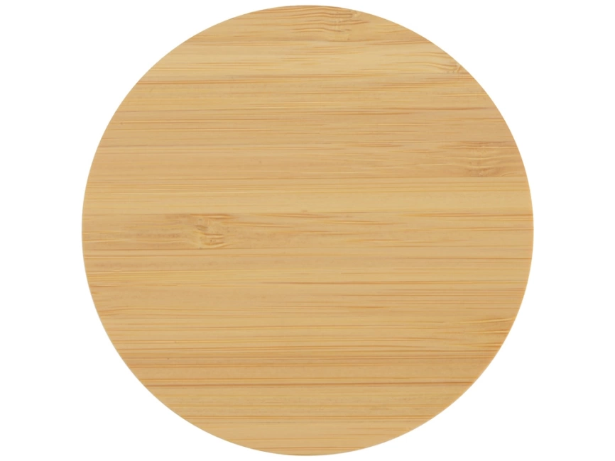 Беспроводное зарядное устройство из бамбука Cap, натуральный фото 3