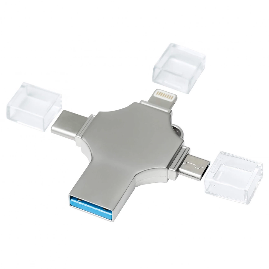 Флешка XENON 4в1 Серебристая 4444.06.32ГБ3.0 фото 2