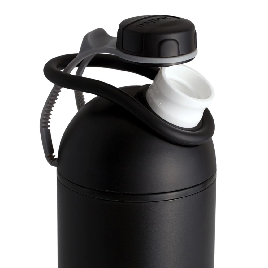 Бутылка для воды fixFlask, черная фото 4