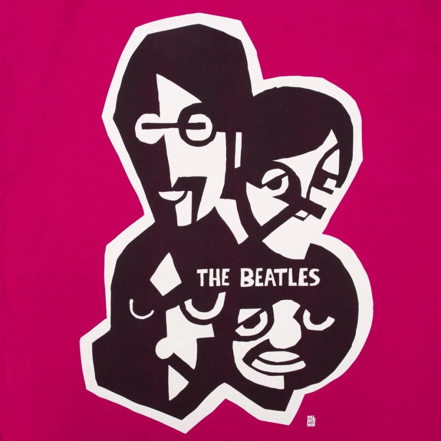Футболка женская «Меламед. The Beatles», ярко-розовая (фуксия), размер XL фото 2