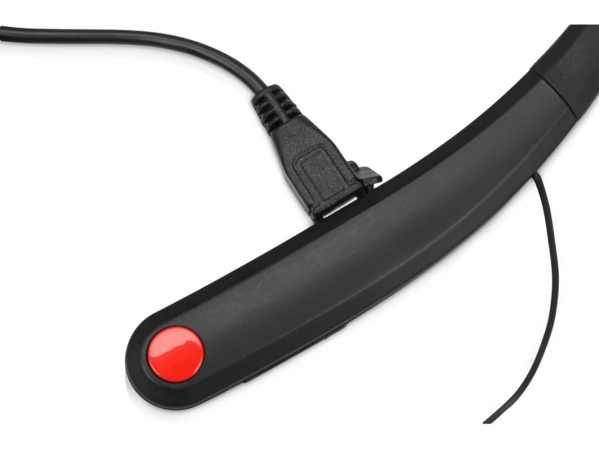 Беспроводные наушники с микрофоном Soundway, черный/красный фото 2