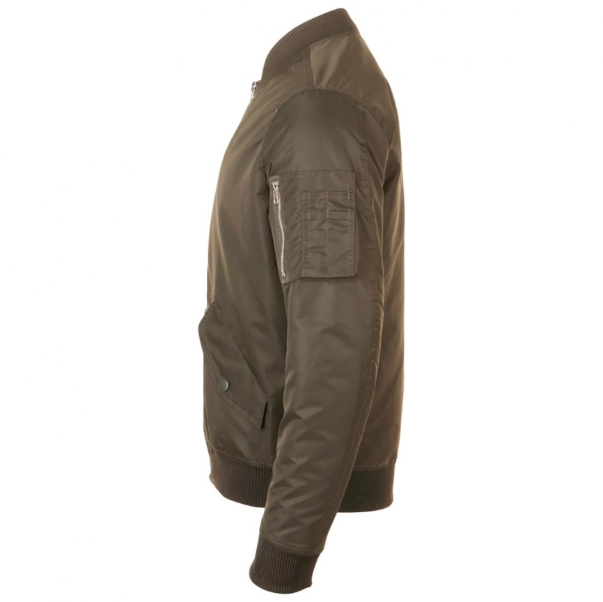 Куртка бомбер унисекс Rebel коричневая, размер S фото 3