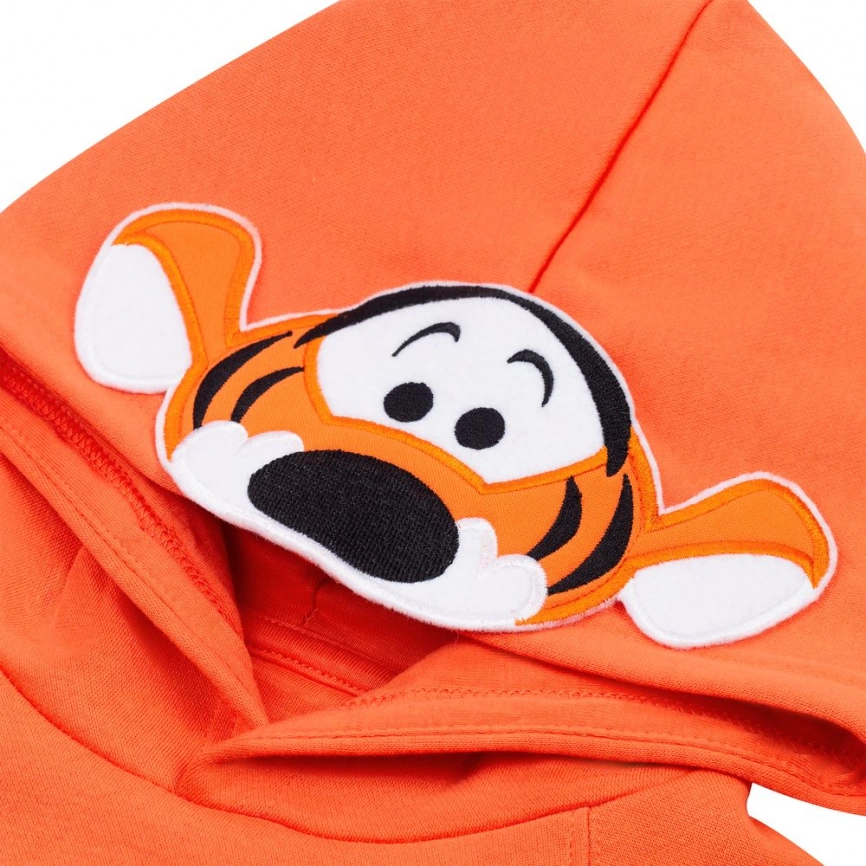 Худи детское Tigger In My Head, оранжевое, на рост 130-140 см (10 лет) фото 7