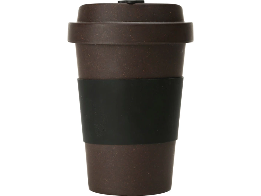 Стакан из кофе с силиконовой манжетой Latte, коричневый фото 4