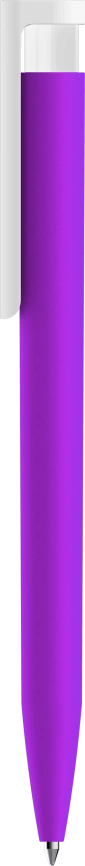 Ручка шариковая CONSUL SOFT, фиолетовая (сиреневая) с белым фото 2