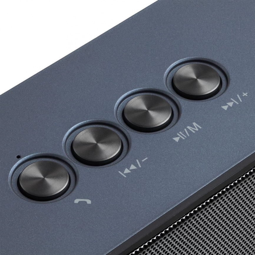 Беспроводная стереоколонка Uniscend Cube Rock, темно-синяя фото 6