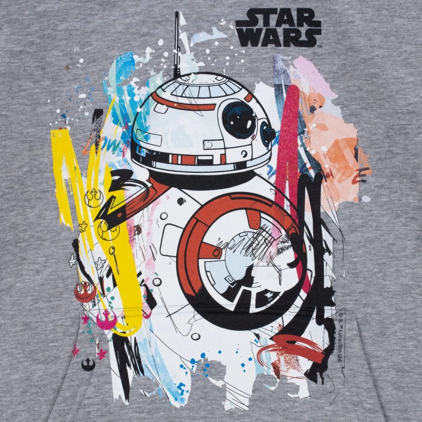 Худи детское BB-8, серый меланж, на рост 96-104 см (4 года) фото 5