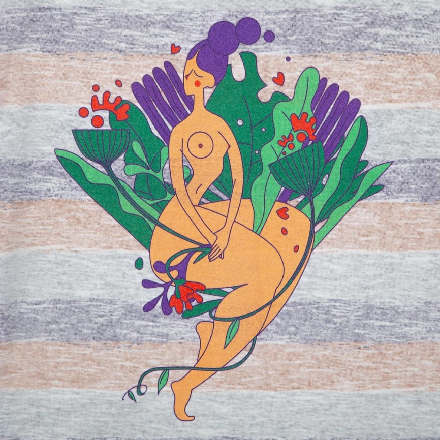 Футболка женская «Амазонка» двусторонняя, оранжевый/фиолетовый, размер S фото 5