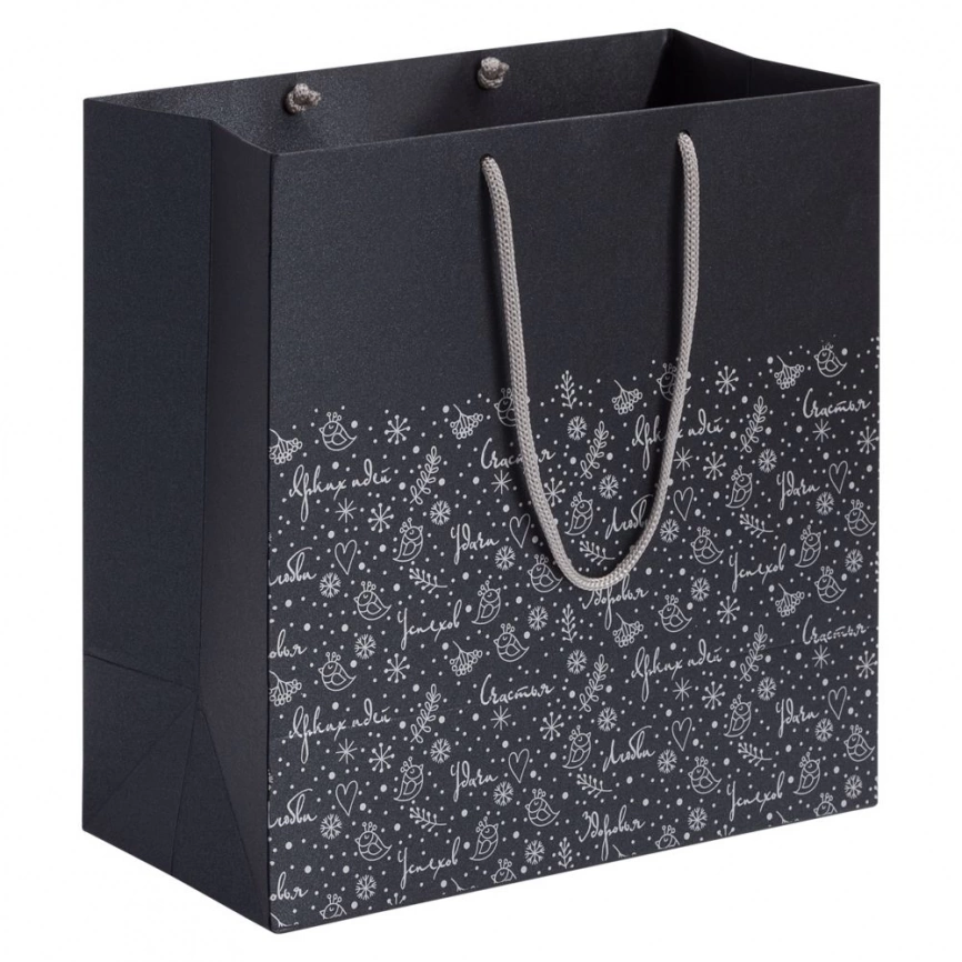 Пакет «Сказочный узор», черный фото 1