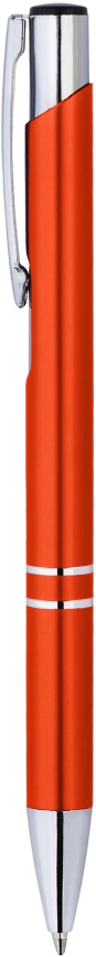 Ручка металлическая KOSKO, оранжевая с серебристым фото 4