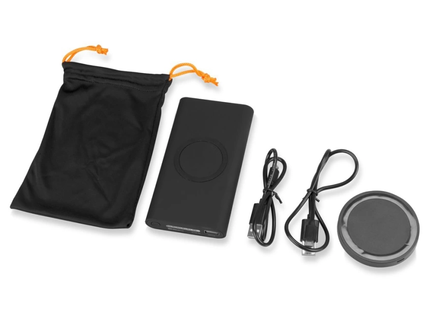 Портативный набор с беспроводным зарядным устройством (power bank) Force, 8000 mAh фото 4