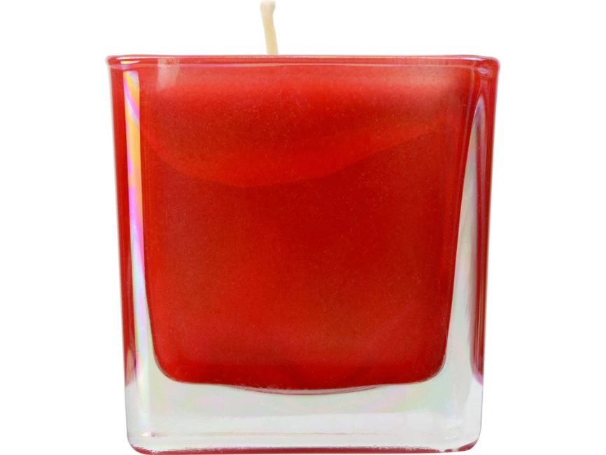 Свеча парафиновая парфюмированная в стекле Palo, красная фото 2