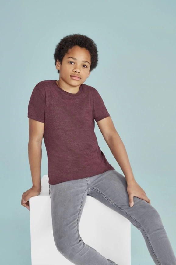 Футболка детская Regent Fit Kids, белая, на рост 106-116 см (6 лет) фото 5