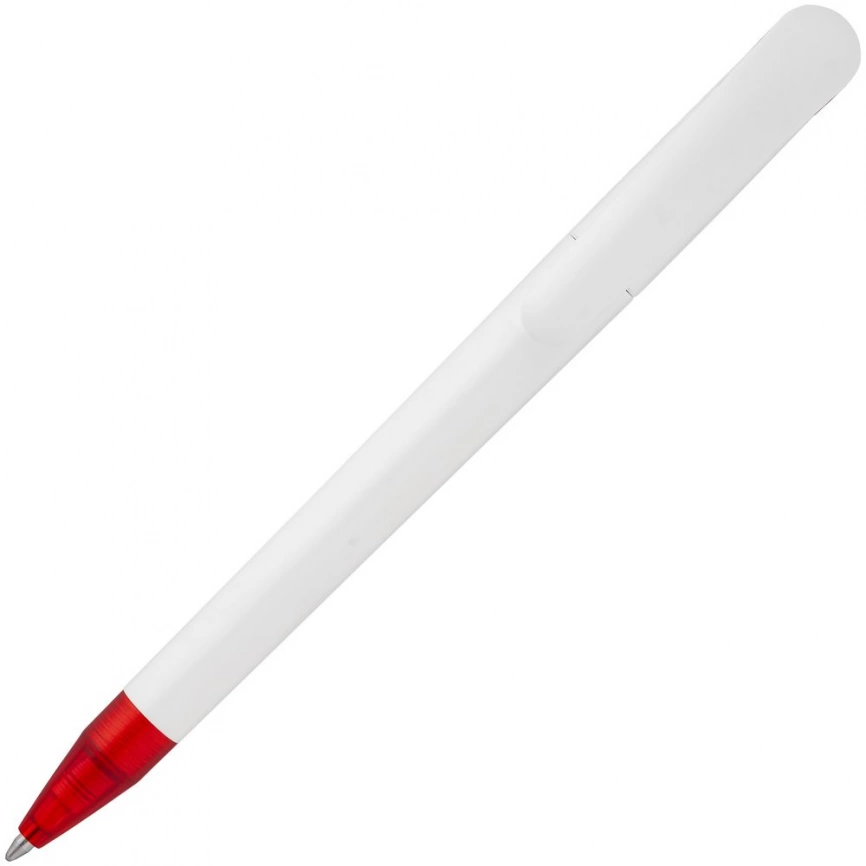 Ручка шариковая Beo Sport, белая с красным фото 6