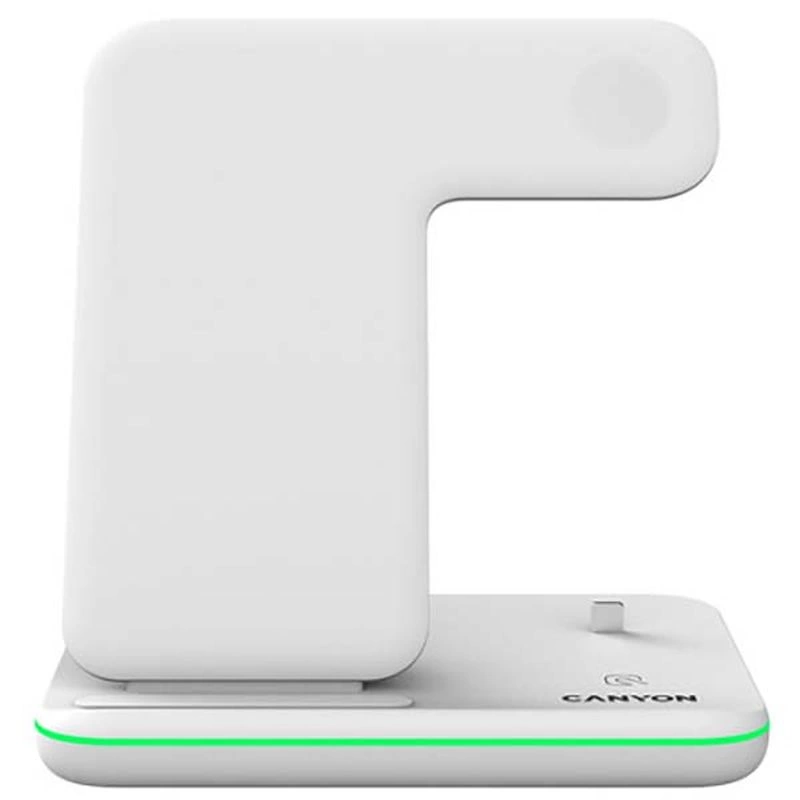 Беспроводная зарядная станция Canyon 302, белая фото 2