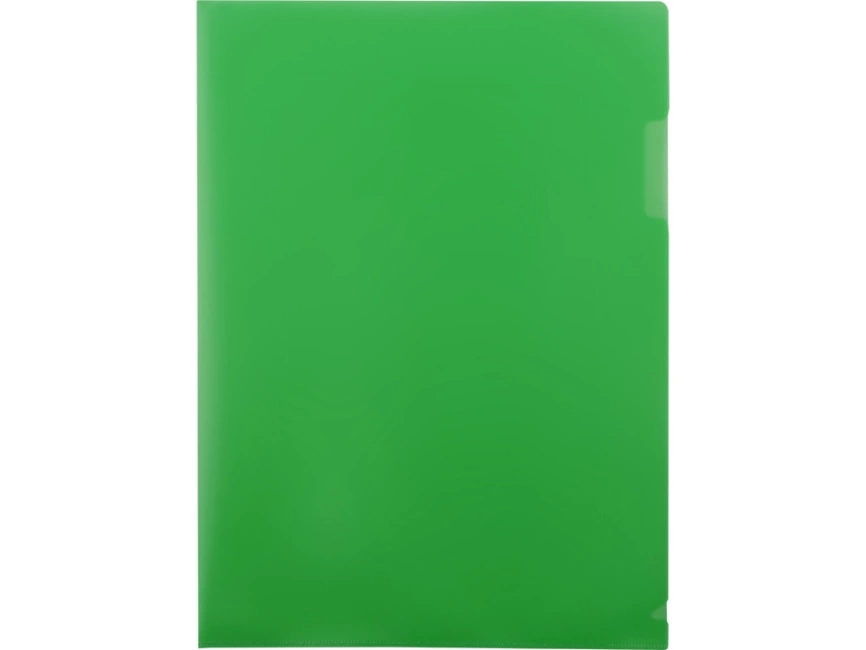 Папка- уголок, для формата А4, плотность 180 мкм, зеленый матовый фото 3