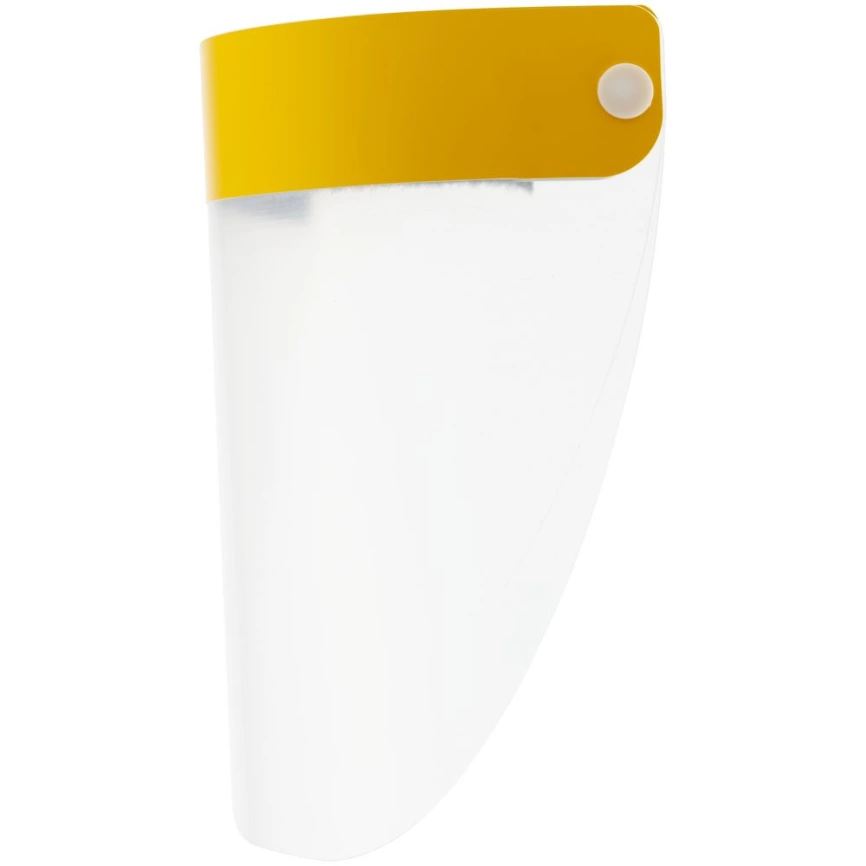 Прозрачный экран для лица Barrier, немедицинский, с желтой лентой фото 2