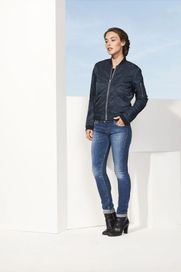 Куртка бомбер унисекс Rebel коричневая, размер S фото 5