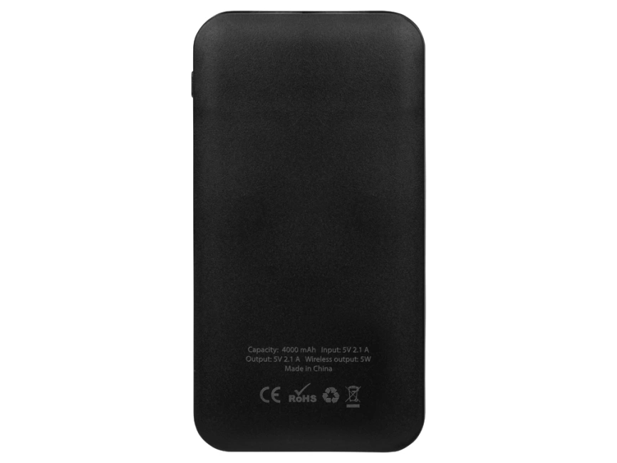 Портативное беспроводное зарядное устройство Impulse, 4000 mAh, черный фото 4