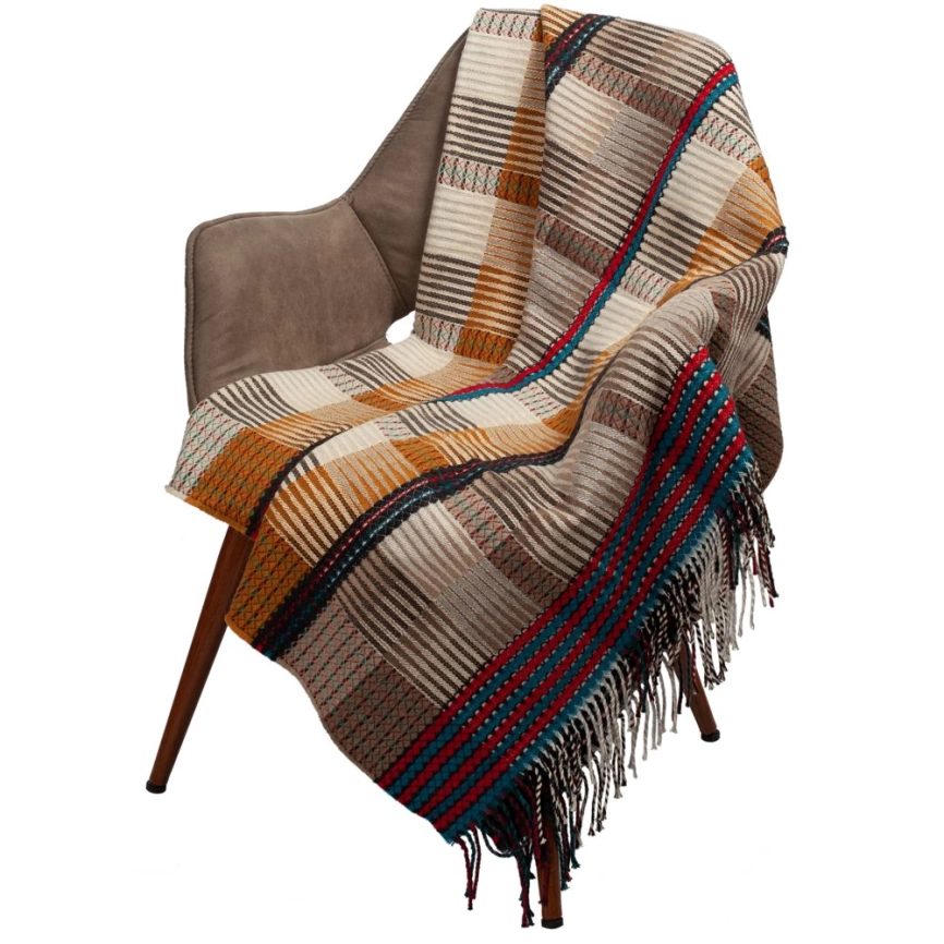 Плед Rossi Paint, молочно-коричневый фото 2