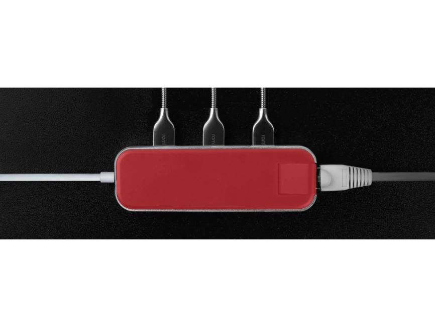 Хаб USB Rombica Type-C Chronos Red фото 9