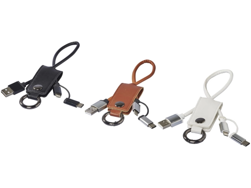 Кабель для зарядки Posh 3-в-1, черный фото 3