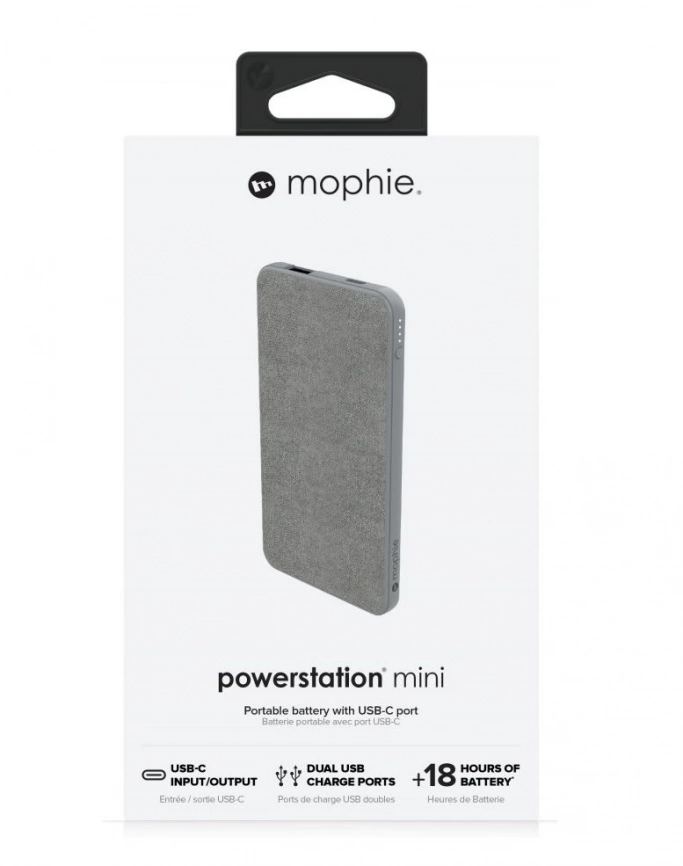 Внешний аккумулятор Mophie Powerstation Mini 5000 мАч, серый фото 6