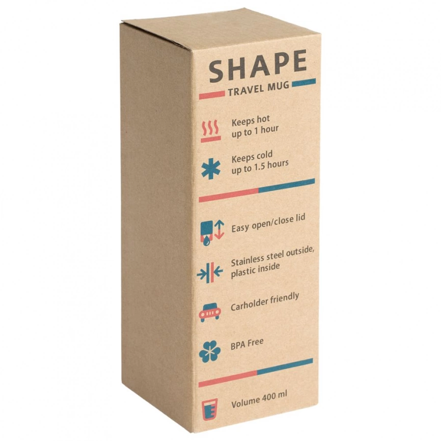 Термостакан Shape, оранжевый фото 5