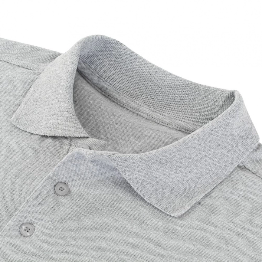 Рубашка поло мужская Virma Stretch, серый меланж, размер M фото 3