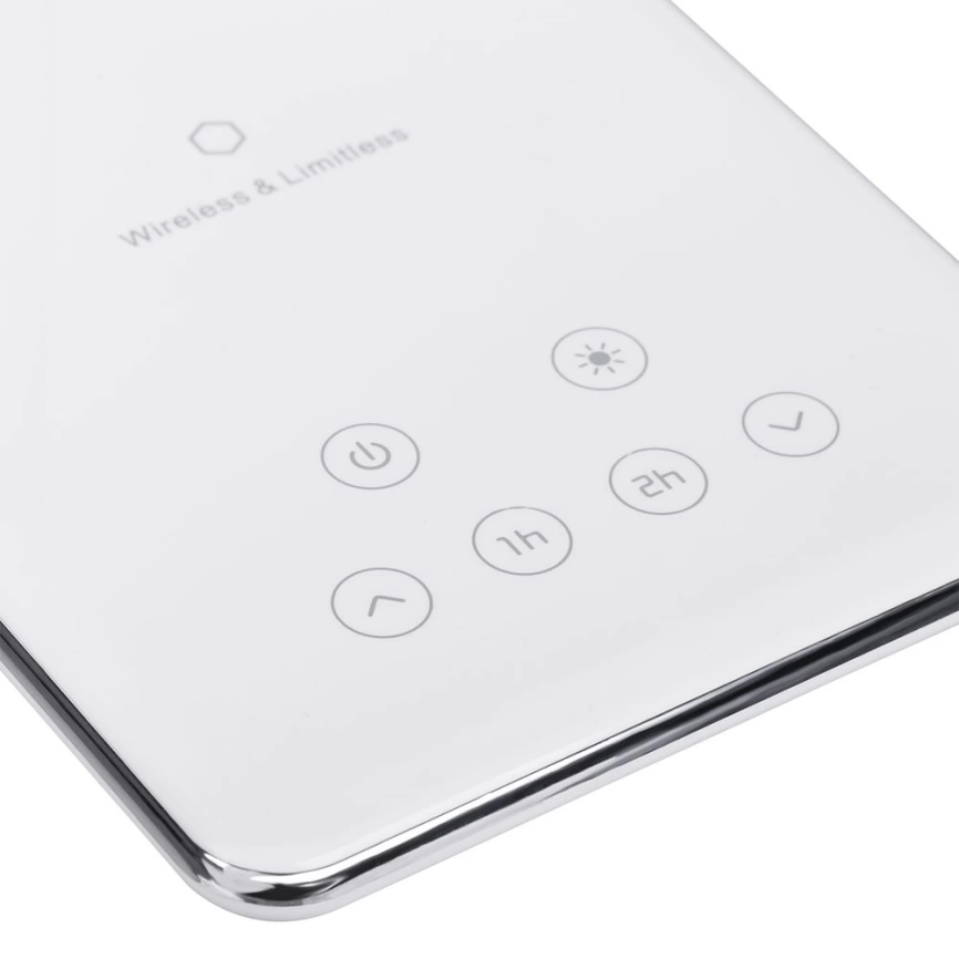 Настольная лампа с беспроводной зарядкой Power Spot, белая фото 5