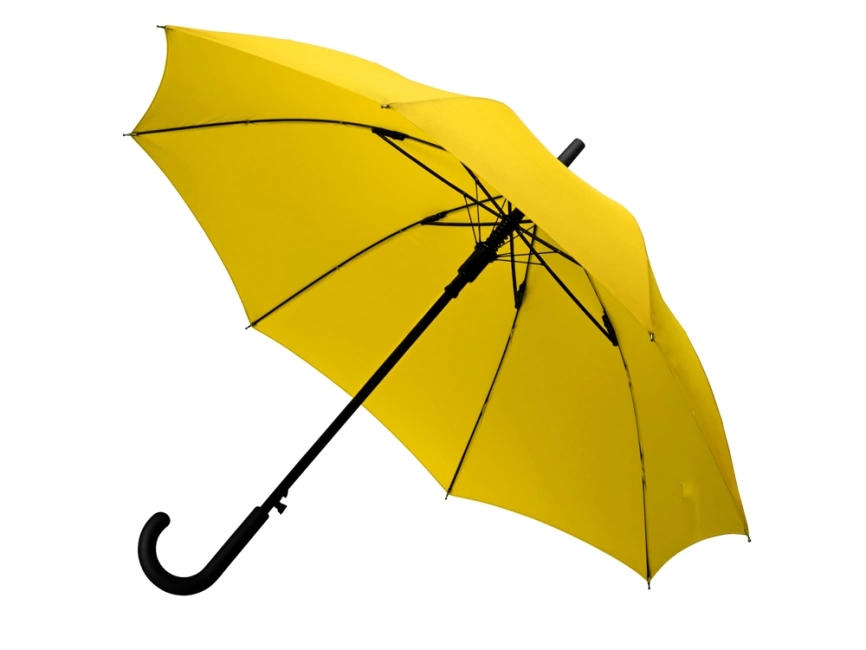 Зонт-трость полуавтомат Wetty с проявляющимся рисунком, желтый фото 2