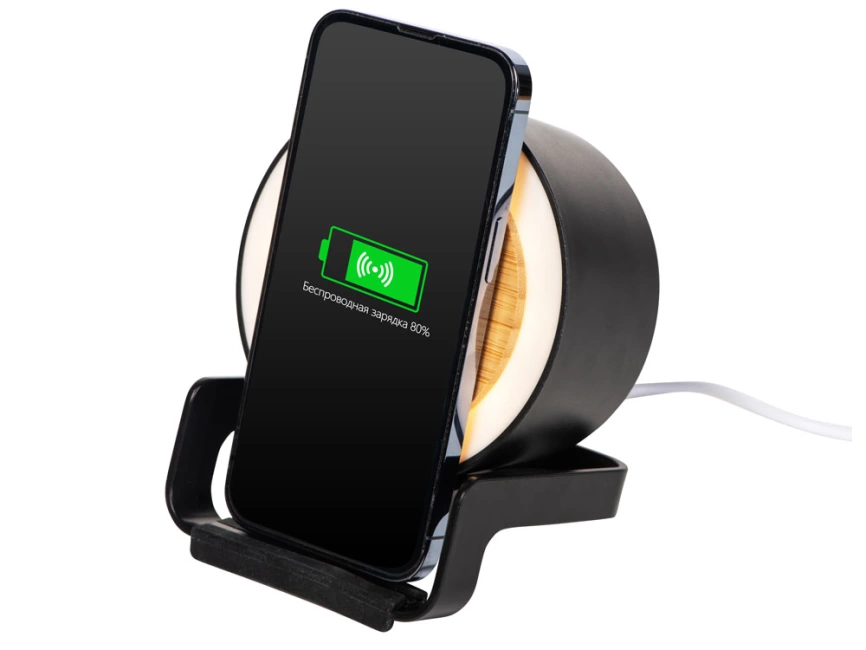 Портативная колонка c функцией беспроводной зарядки Eclipse, 5 Вт / 10 Вт фото 7