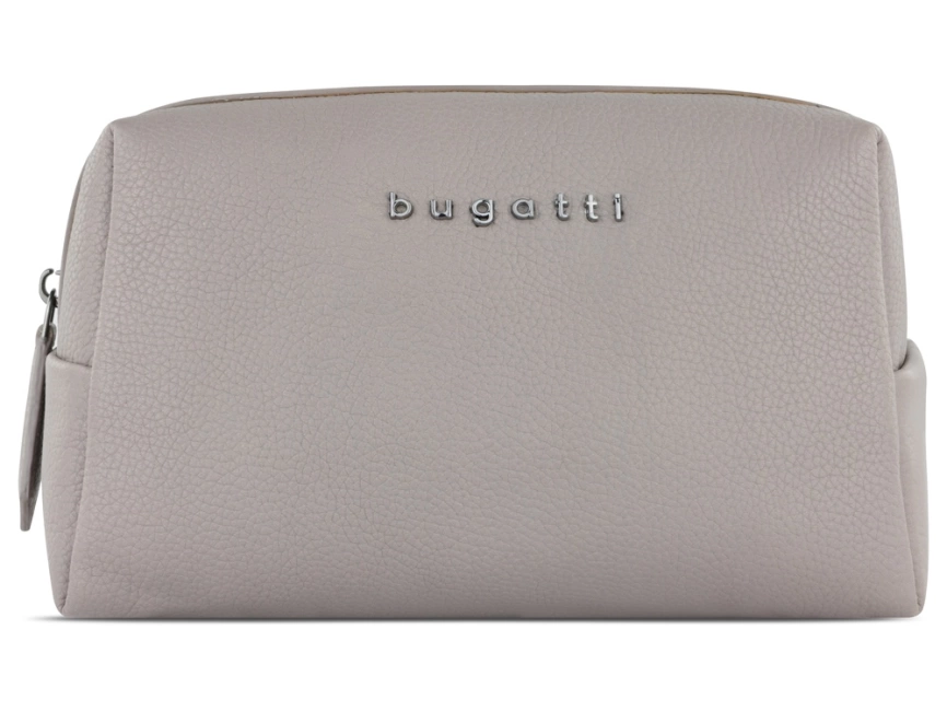 Косметичка BUGATTI Bella, бежевая, воловья кожа/полиэстер, 19х8,5х11 см фото 2